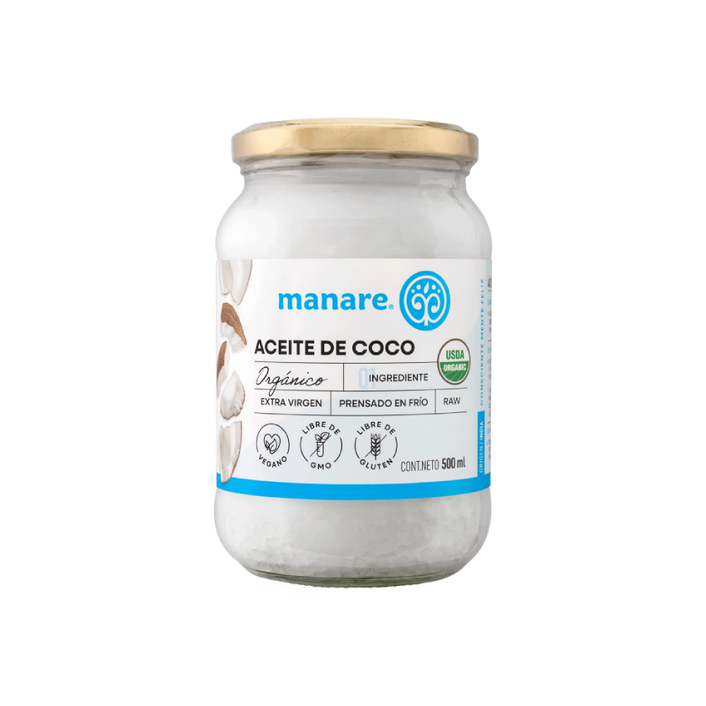 Aceite de coco orgánico – Manare 500mL